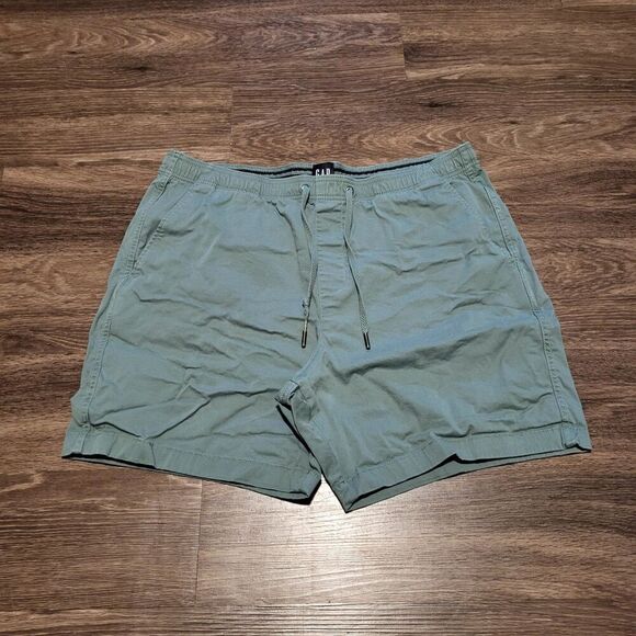 GAP Jogger Flat Front Shorts 7" Inseam, Teal Green, Mens Size XL - Picture 1 of 7